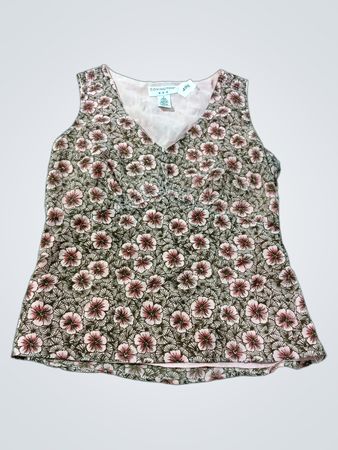 COVINGTON Ärmellose Bluse mit Blumenmuster