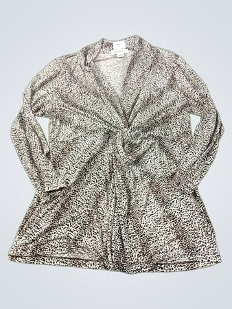 Liz Claiborne Langarm-Oberteil mit vorn gedrehter Partie