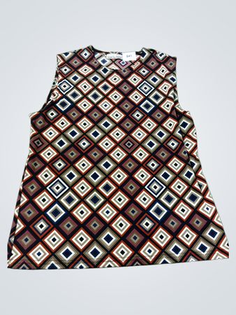 Susan Lawrence ärmelloses Top mit geometrischem Muster