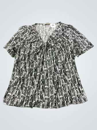 Allison Daley Petite Damen Kurzarm V‑Ausschnitt Top