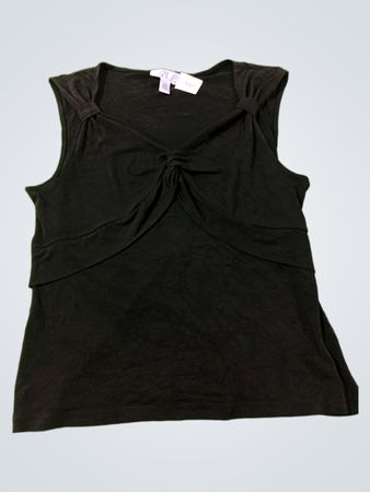 Nine & Co. by Nine West Schwarzes ärmelloses Top