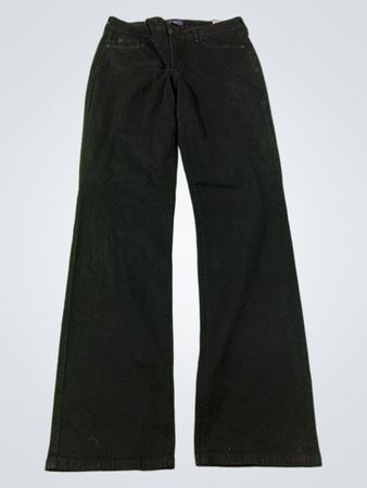 NYDJ Marilyn Straight Black Denim Jeans