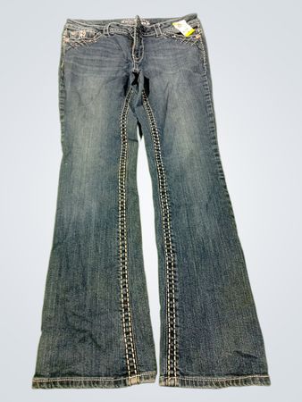 Paisley Sky Damen-Verzierte Bootcut-Jeans