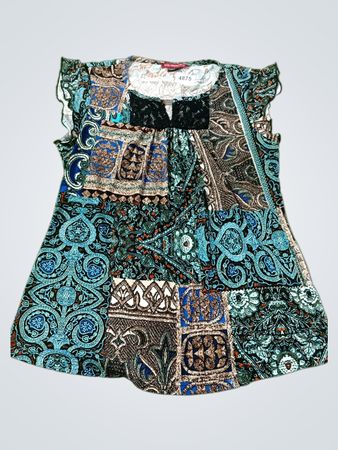 SAN FRANCISCO Patchwork-Print-Top