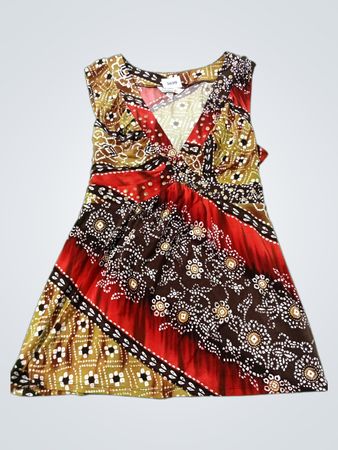Ärmelloses Bedrucktes Kleid „Speechless”
