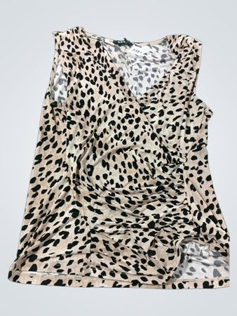 DKNY ärmelloses Oberteil mit Animal-Print