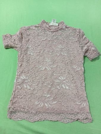 Sans Souci Spitzen-Top mit Mock-Neck