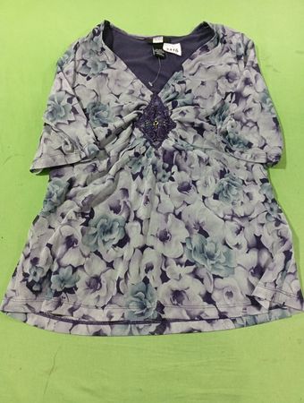 Studio 1940 Floral Print V-Ausschnitt-Top