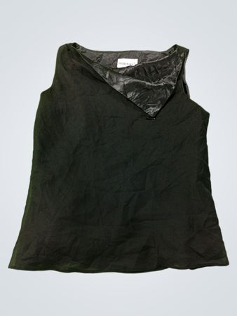 Fashion Bug ärmelloses schwarzes Top