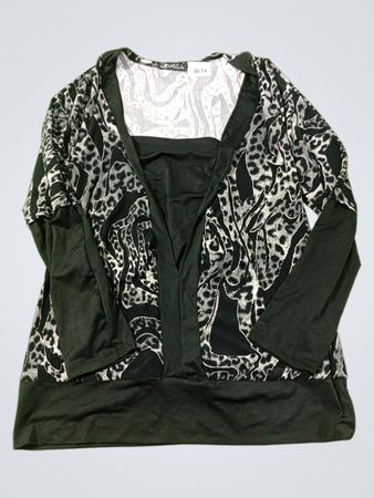 M.G.A Animal Print Langarm-Oberteil