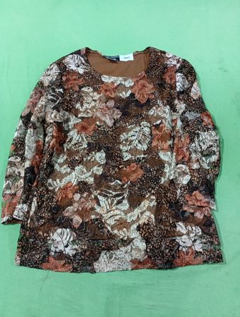 SOFT WORKS PETITES Spitzen-Oberteil mit Blumenprint