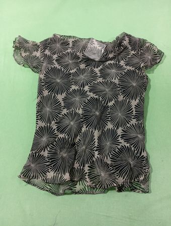 Rafaella RS3350 bedrucktes Seiden-Georgette-Oberteil Schwarz 10