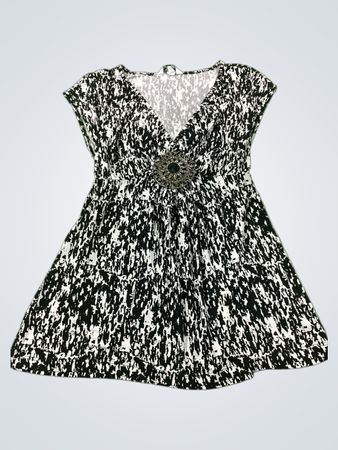 Speechless Schwarz-Weiß gemustertes Kleid