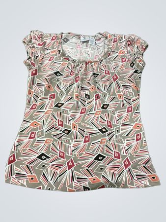 Worthington Stretch Damen Oberteil mit geometrischem Muster