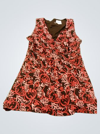 Ärmelloses Kleid mit Blumenmuster