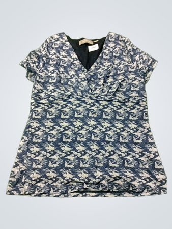 Liz Claiborne Kurzärmeliges Bedrucktes Top