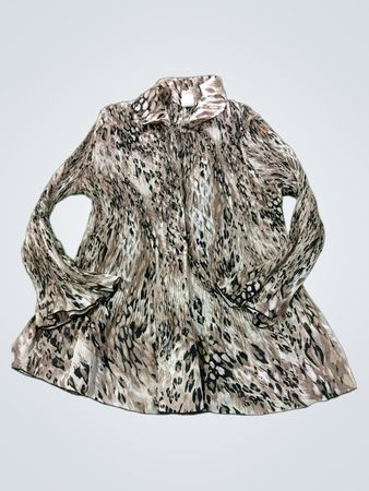 Covington plissierte Bluse mit Animalprint