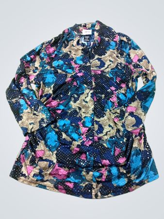 Rafaella Damen Größe L Bluse aus Polyester-Spandex