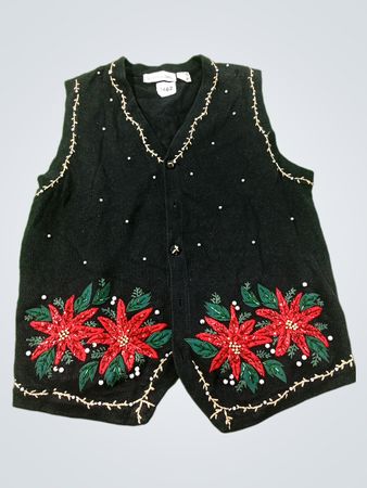 Victoria Jones Black Weihnachtsstern-Weste