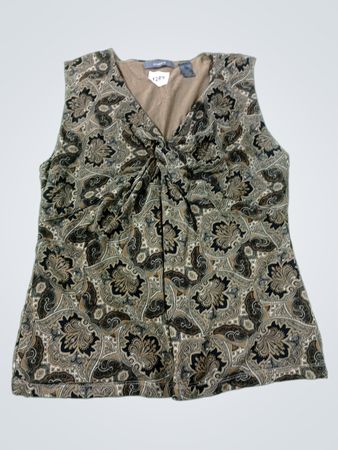 Liz Claiborne ärmelloses Top mit Paisley-Muster