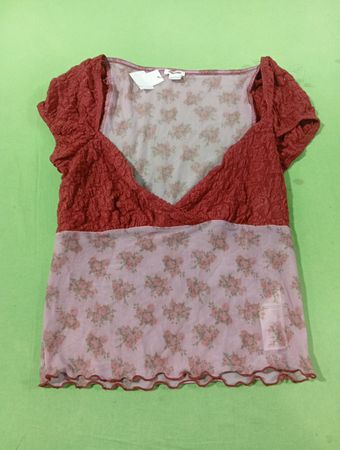 Damen-Top mit Blumenmuster