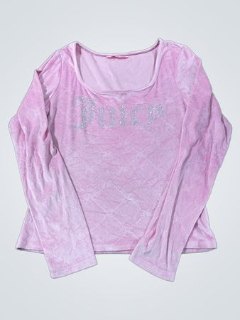 Juicy Couture Pink Velour Langarmshirt