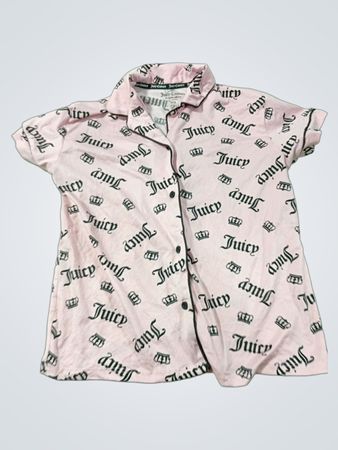 Juicy Couture Pink Crown Logo Schlafanzug-Oberteil