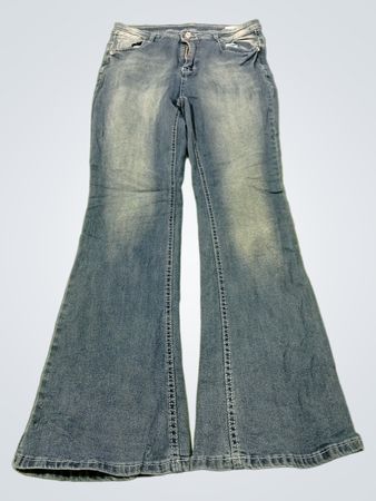 Damen-Fit-and-Flare-Jeans