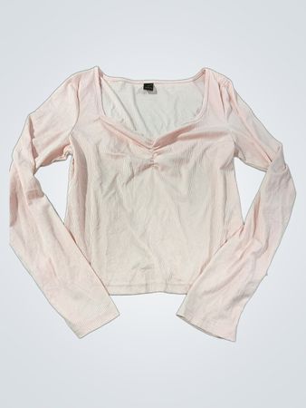 Romwe Geripptes Strickoberteil mit langen Ärmeln