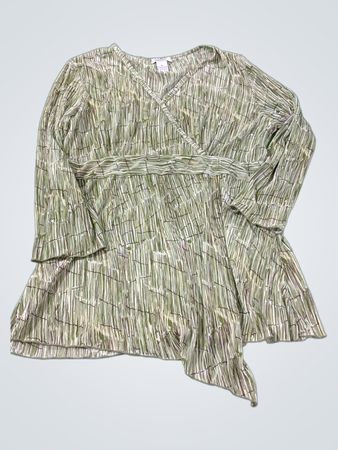 Dressbarn Damen Langarm Tunika mit Print
