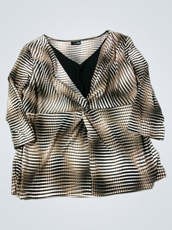east 5th Women's Bedrucktes Twist-Front V-Ausschnitt-Top