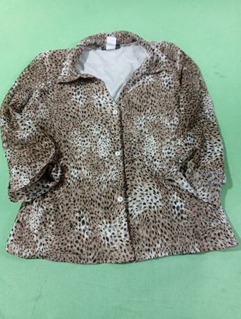 Nur Nine Leopard Print Bluse