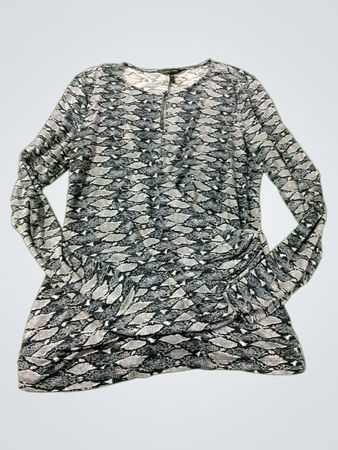 Daisy Fuentes Langarm-Tunika-Shirt