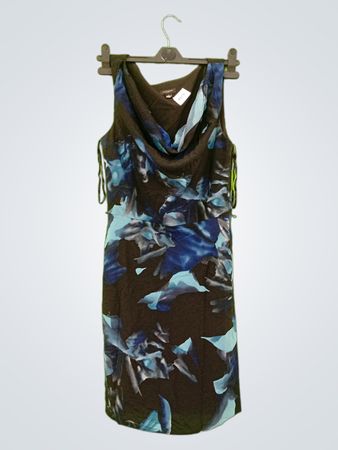Ann Taylor geblümtes ärmelloses Midikleid