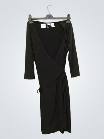 MERONA Schwarzes Wickelkleid