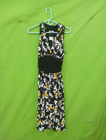 LONDON TIMES Damen ärmelloses Kleid mit Schmetterlingsmuster