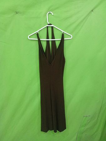 American City Wear Damen Kleid mit gerafftem Neckholder