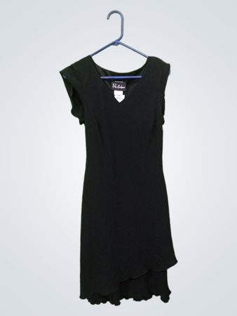 S.L. Fashions Schwarzes Kleid Größe 8