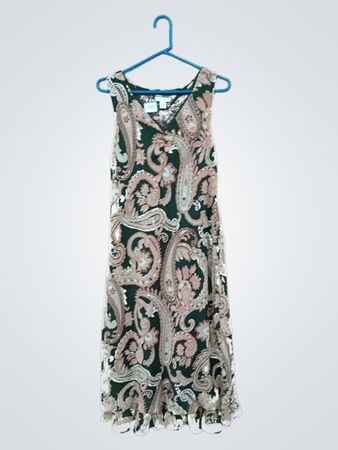 Dressbarn Paisley Print Midikleid