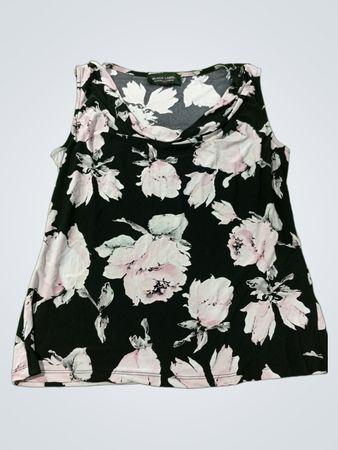Black Label by Evan-Picone ärmelloses Oberteil mit Blumenmuster
