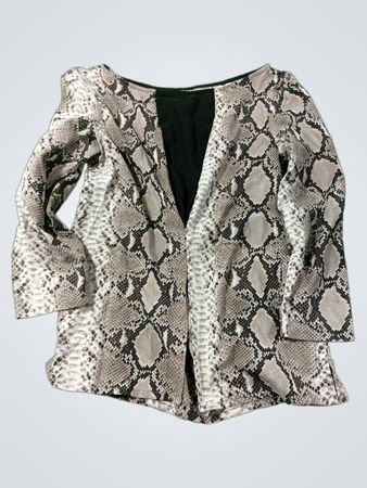 Schlangenprint-Jacke