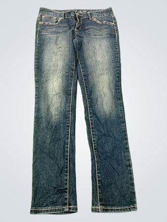 Rhythm in Blues Women's Embellished Pocket Jeans