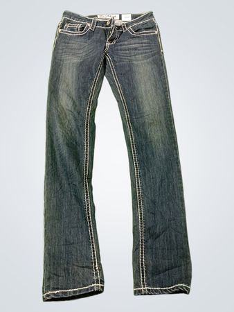 du hast meine Jeans mit weißer Naht zerstört
