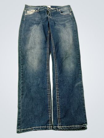 c.g.l.c.g. Damenjeans mit Verzierungen im Bootcut-Stil