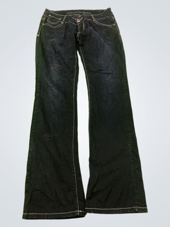 CEST TO JEANS Damen Dark Wash Flare Jeans