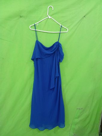 Sally U.S.A. blaues Kleid mit Rüschen