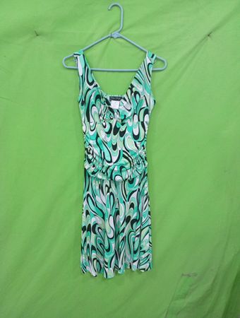 Blu Sage Women's gerafftes taillenbetontes ärmelloses Kleid