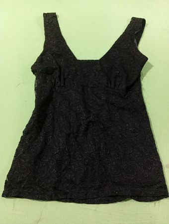 White House Black Market Black Lace Tanktop
