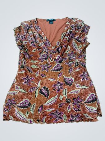 Style & Co Petite Top mit floralem Muster