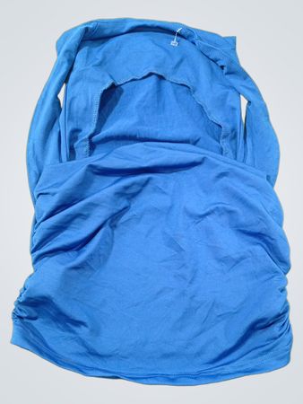 Blaues Rüschentop